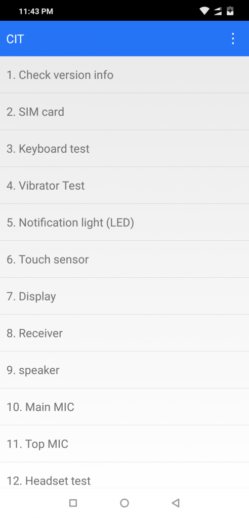 how to test hardware in android