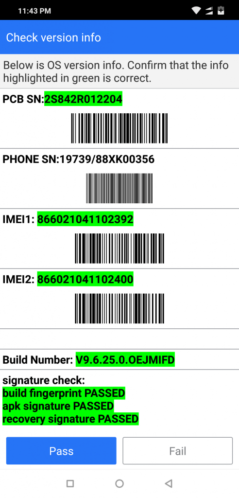 how to test hardware in android