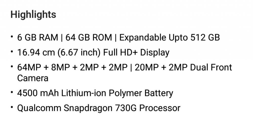 Poco x2 specifications