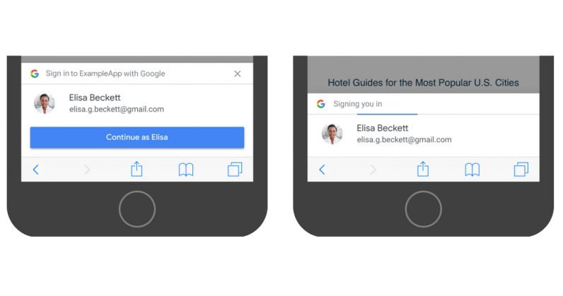 Google One-Tap Signin