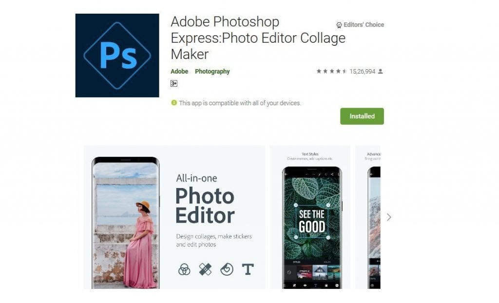 Adobe Photoshop Express